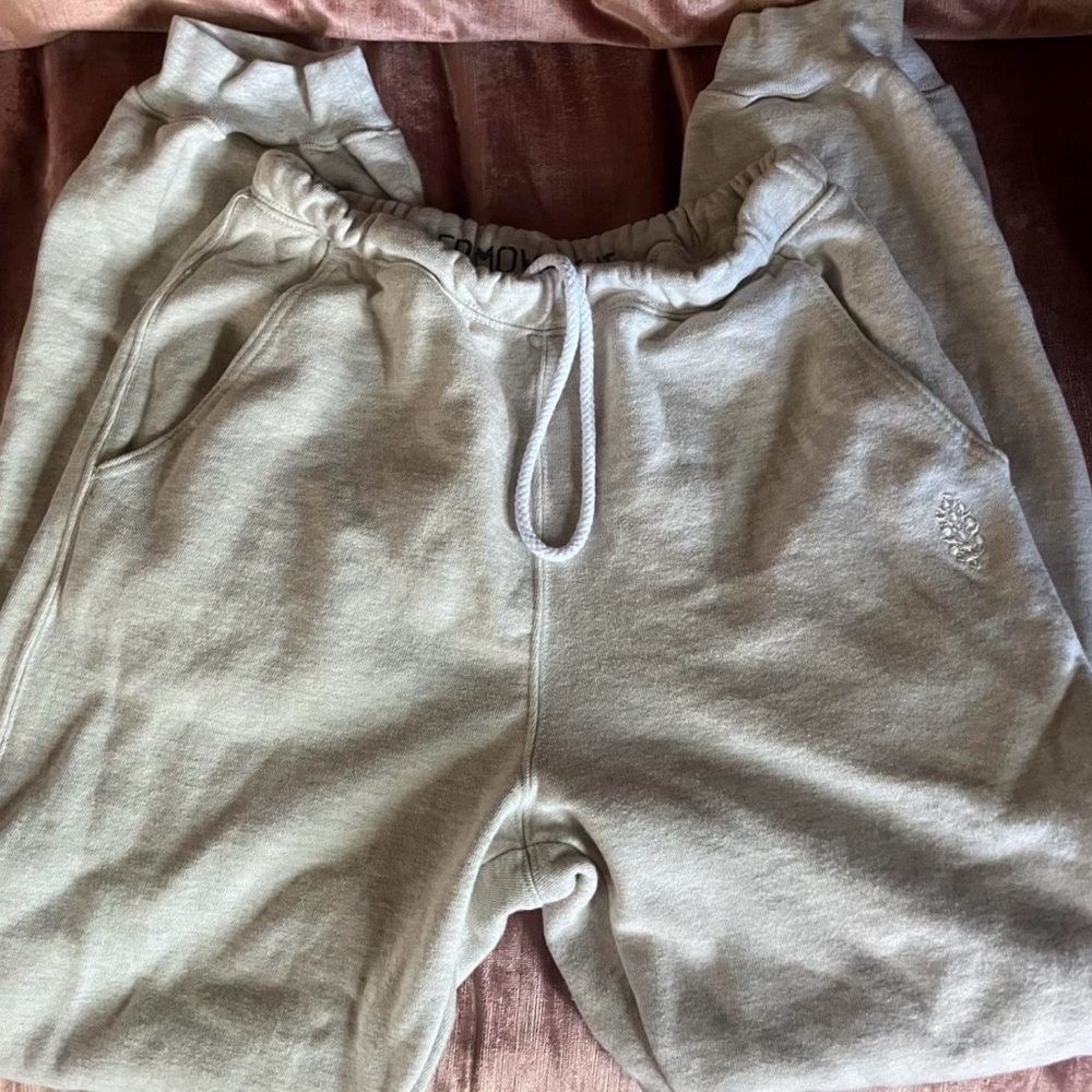 Free People Gray Track Pants